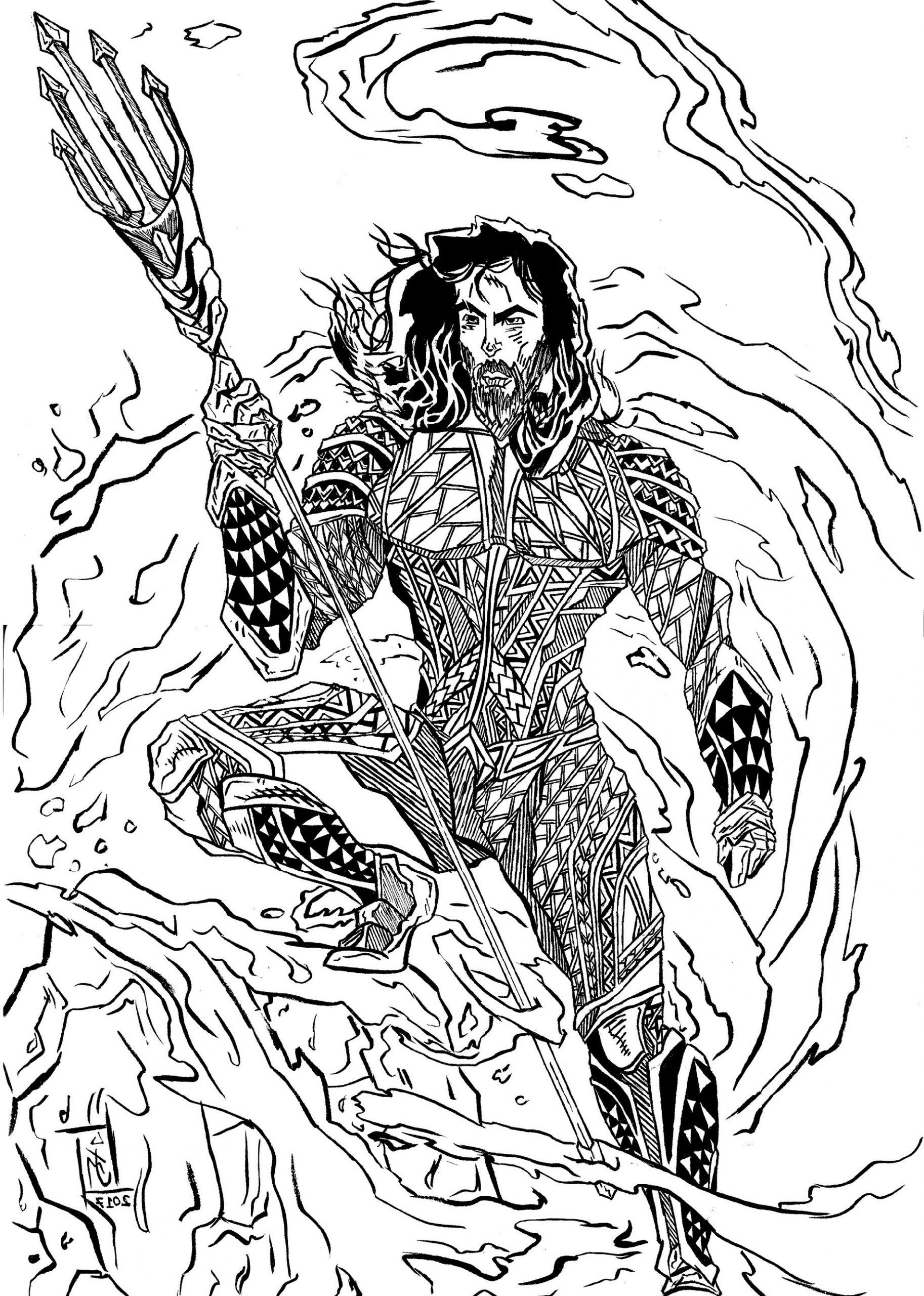 45+ Best of Aquaman Coloring Pages for Kids