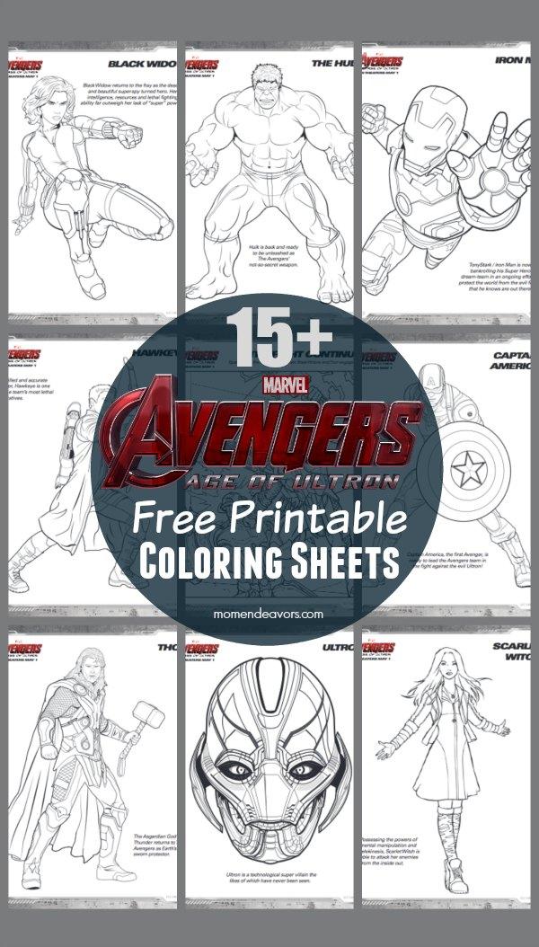 37+ Free Avengers Coloring Book Colored