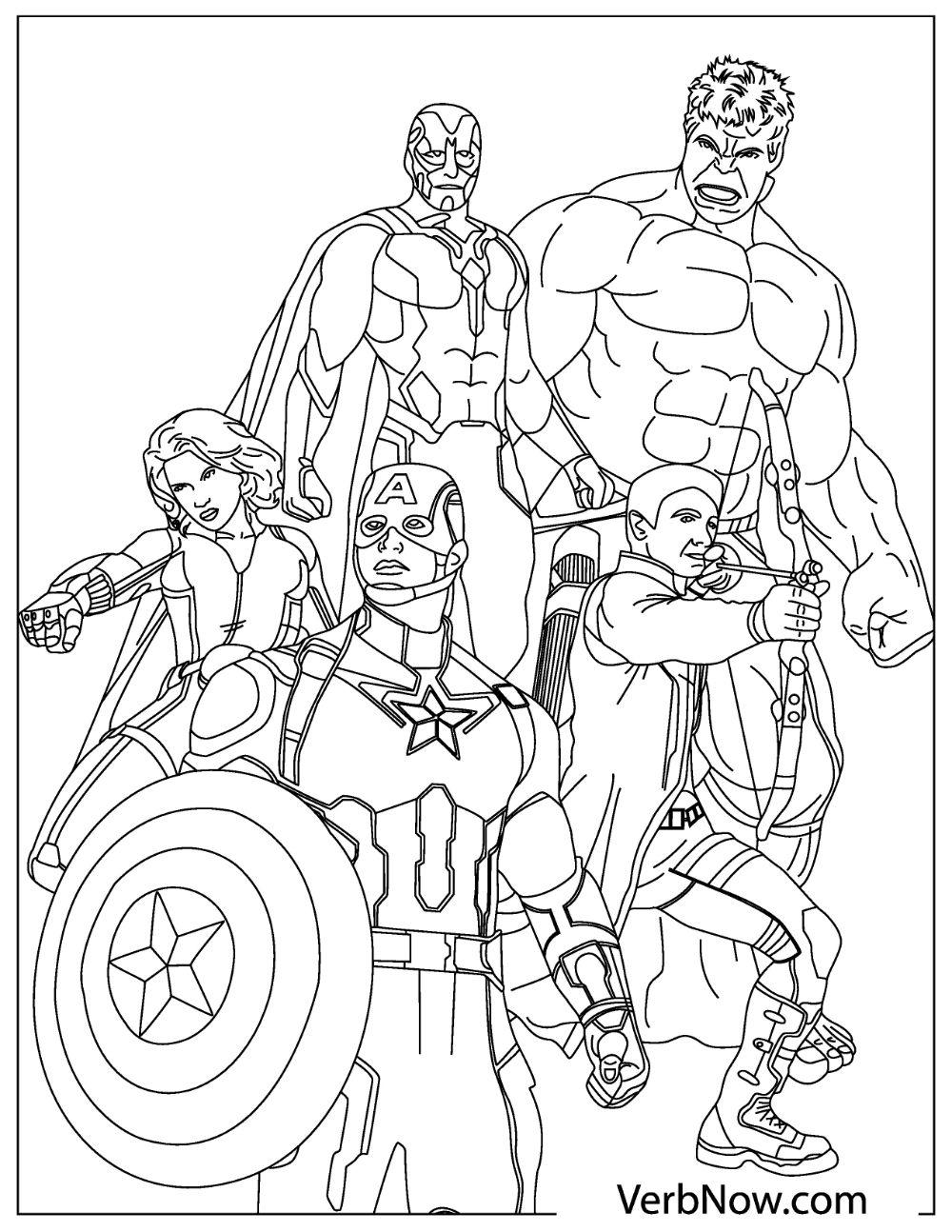 45+ Free Avengers Coloring Book Free Printable