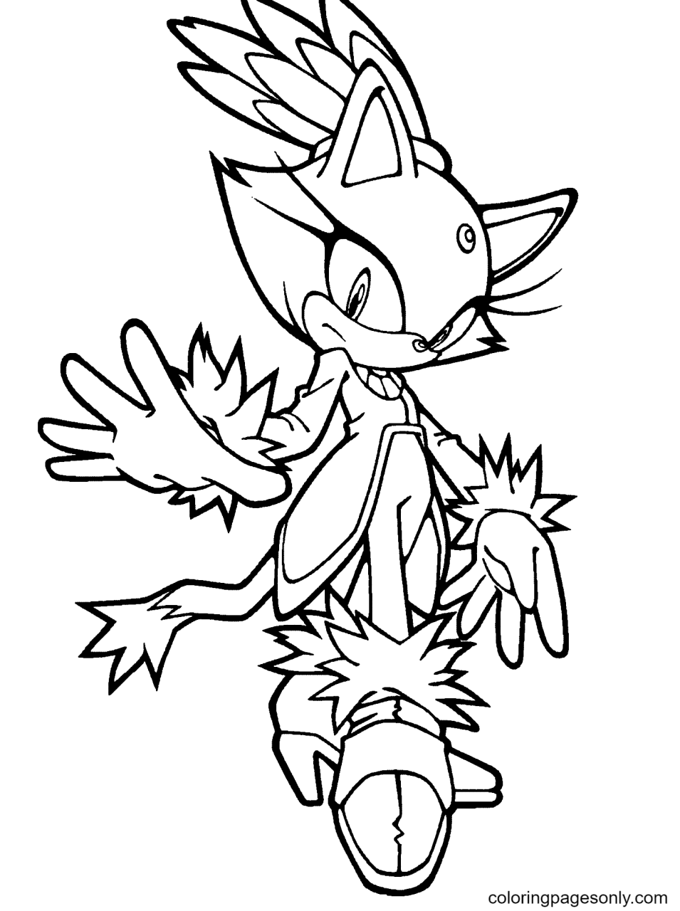 10 Blaze Sonic Coloring Pages to Unleash Your Inner Artist