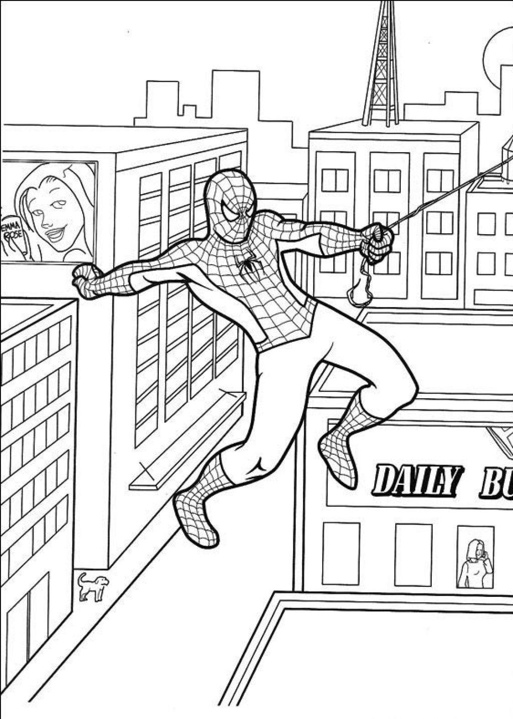 30+ Unique Spider-Man 3D Coloring Pages Book Pages