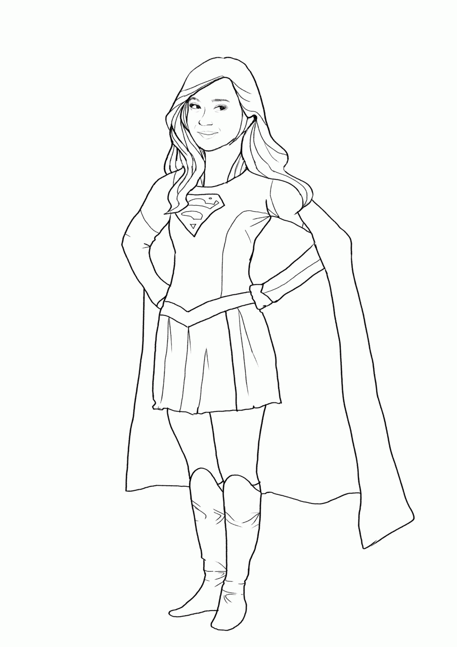 10 Supergirl Coloring Pages Printable: Unleash Your Inner Superhero!