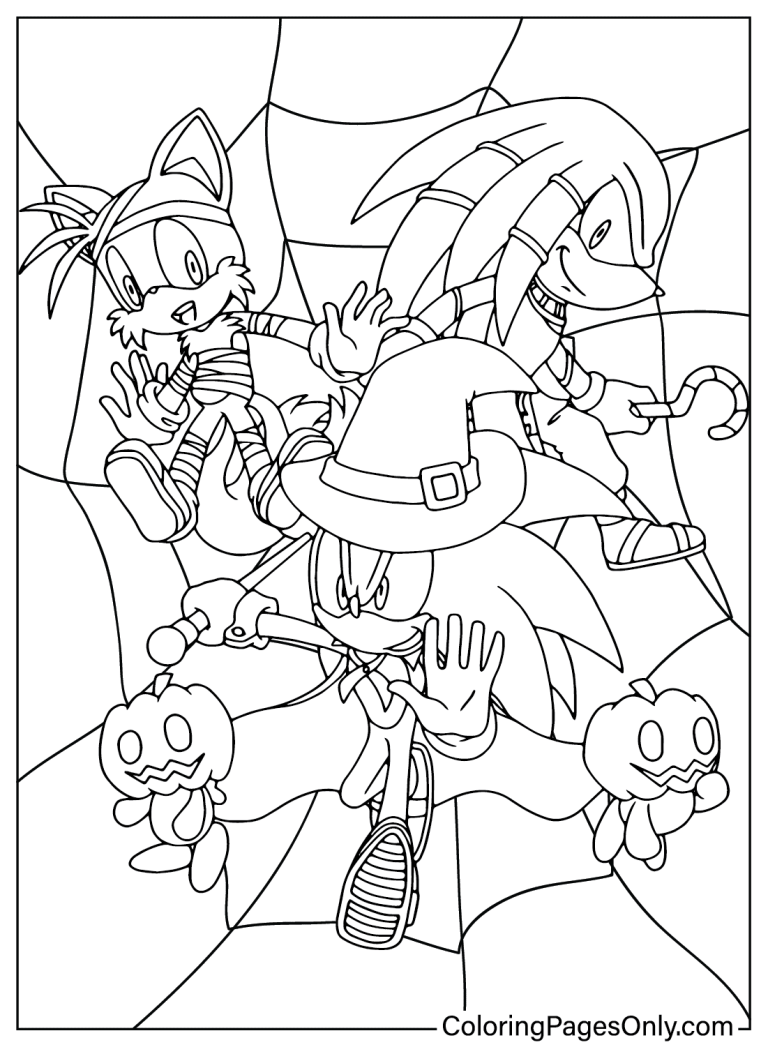 10 Halloween Sonic Coloring Pages to Unleash Your Spooky Creativity