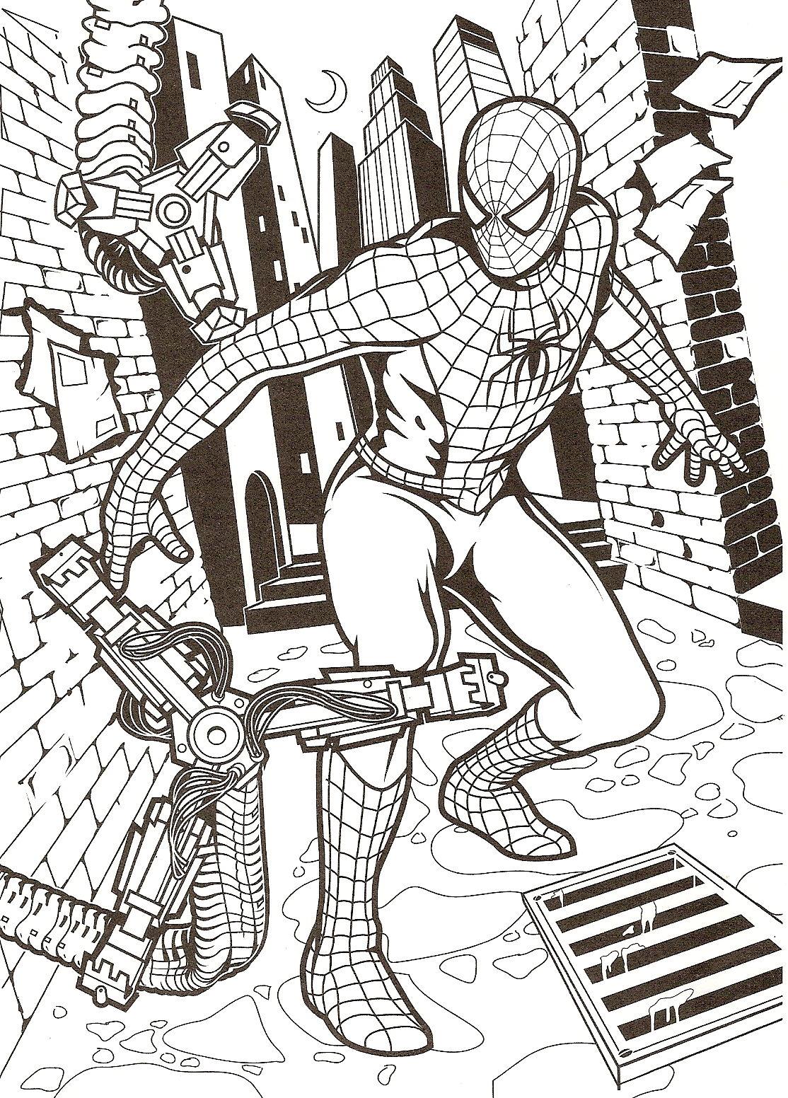 35+ Unique Spider-Man 3D Coloring Pages Book Pages