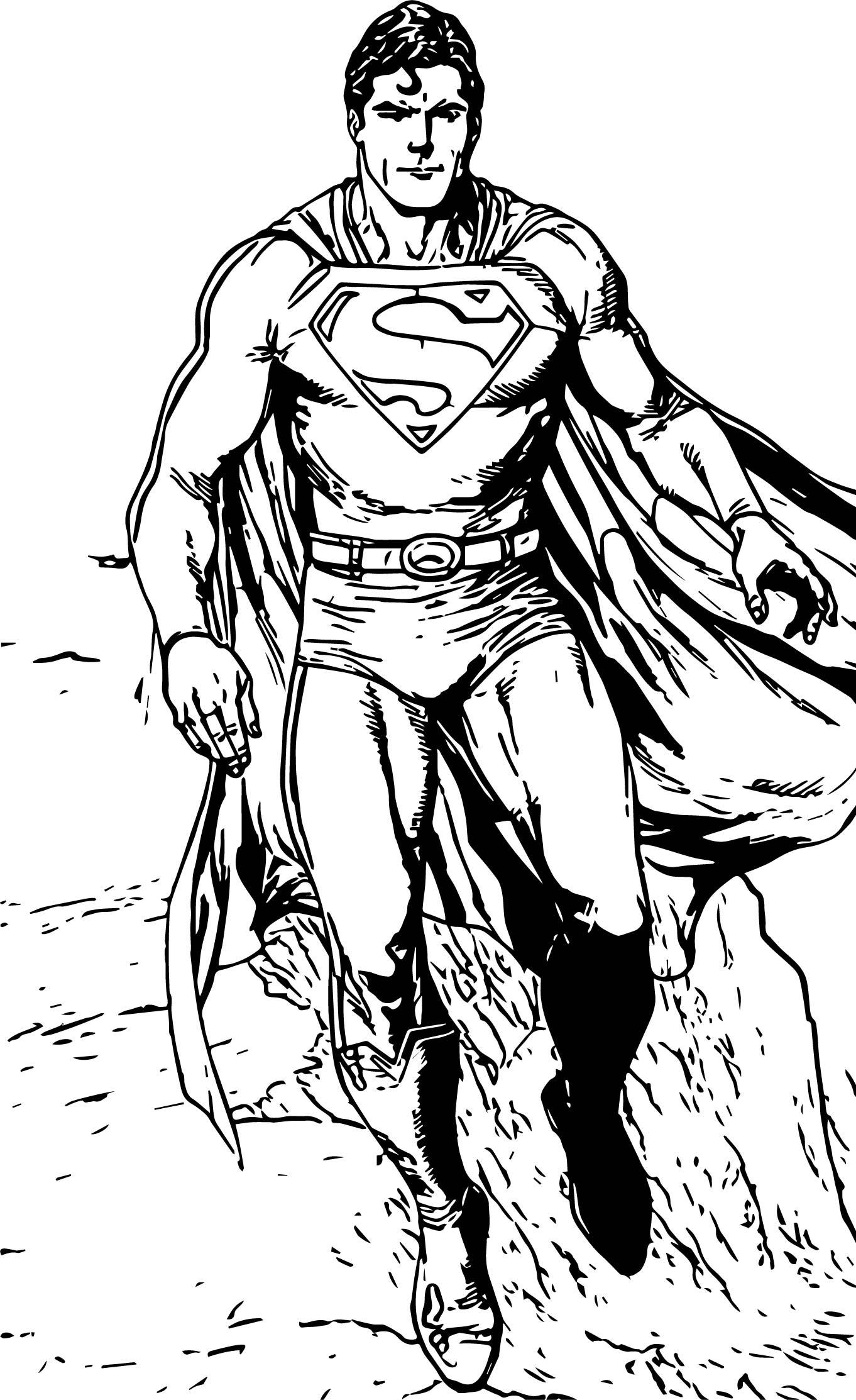 47+ Printable Superman Coloring Pages For Adults Line Art