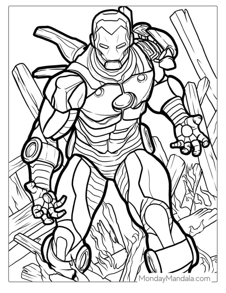 10 Iron Man Coloring Pages For Adults: Unleash Your Artistic Prowess