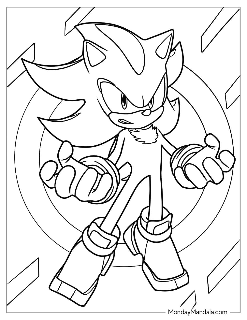 10 Super Sonic Coloring Pages PDF: Unleash Your Inner Artist