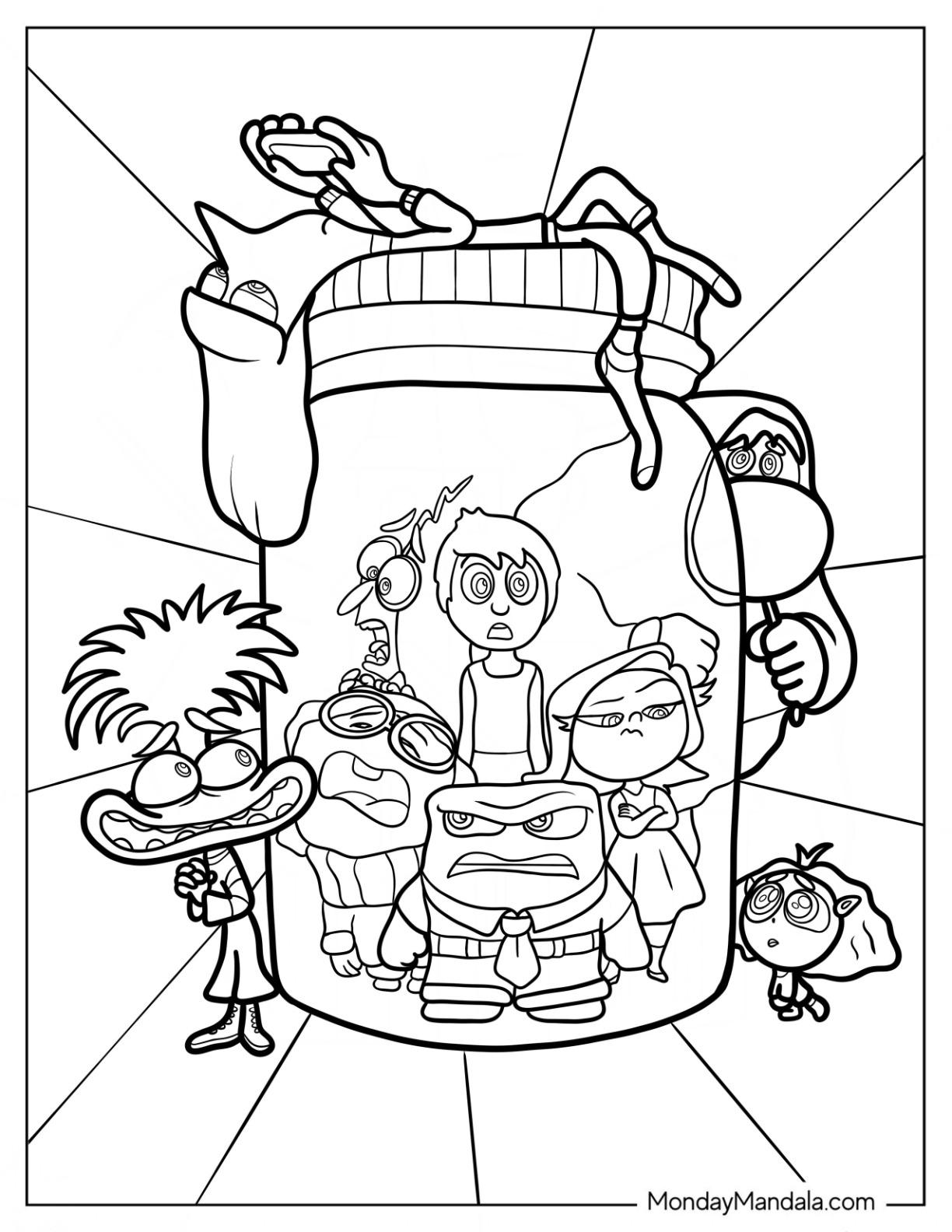 39+ Printable Envy Inside Out Coloring Pages Colored