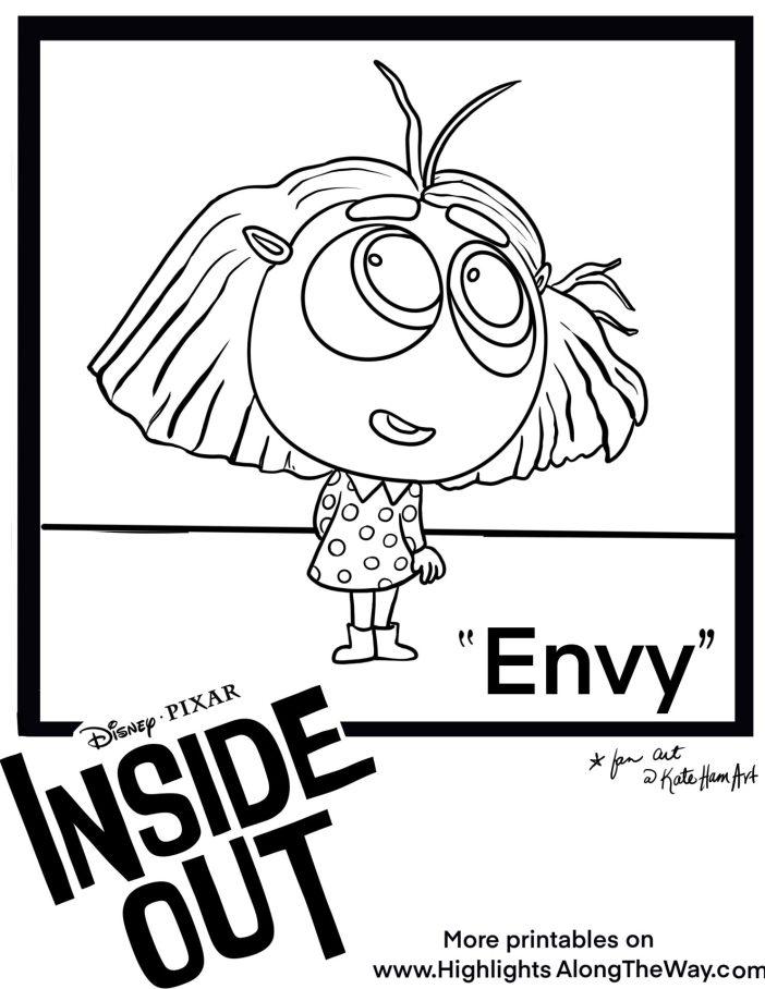 48+ Printable Envy Inside Out Coloring Pages PDF Printable