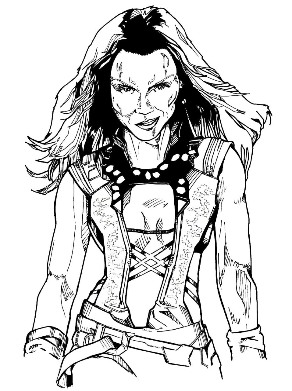 10 Gamora Coloring Pages Printable: Unleash Your Inner Superhero Artist