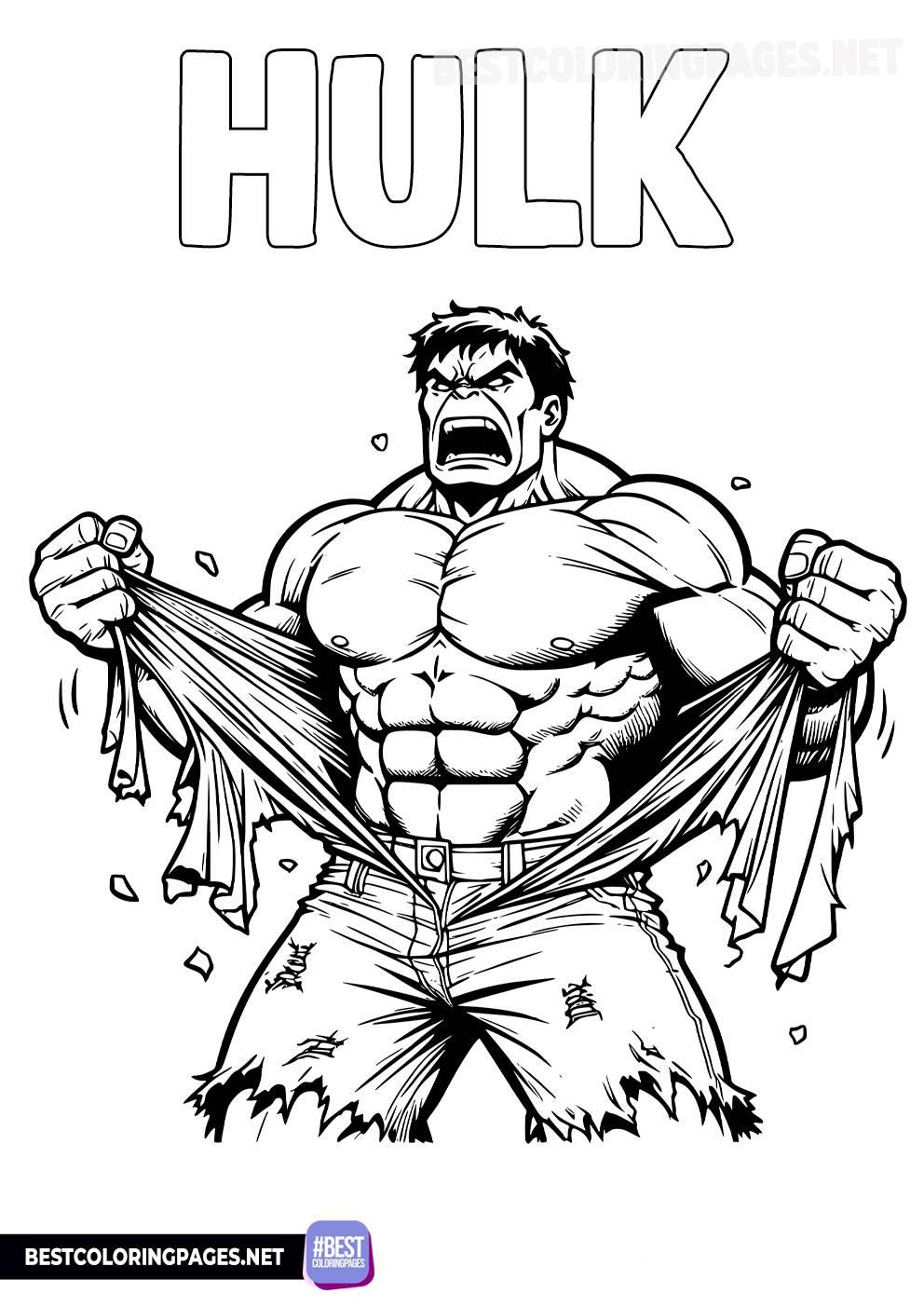 46+ Download Hulk Coloring Pages Line Art