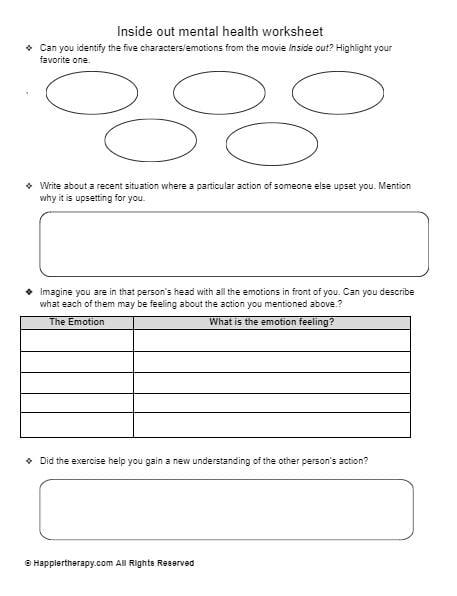 48+ Download Inside Out Worksheets for Kids for Adult