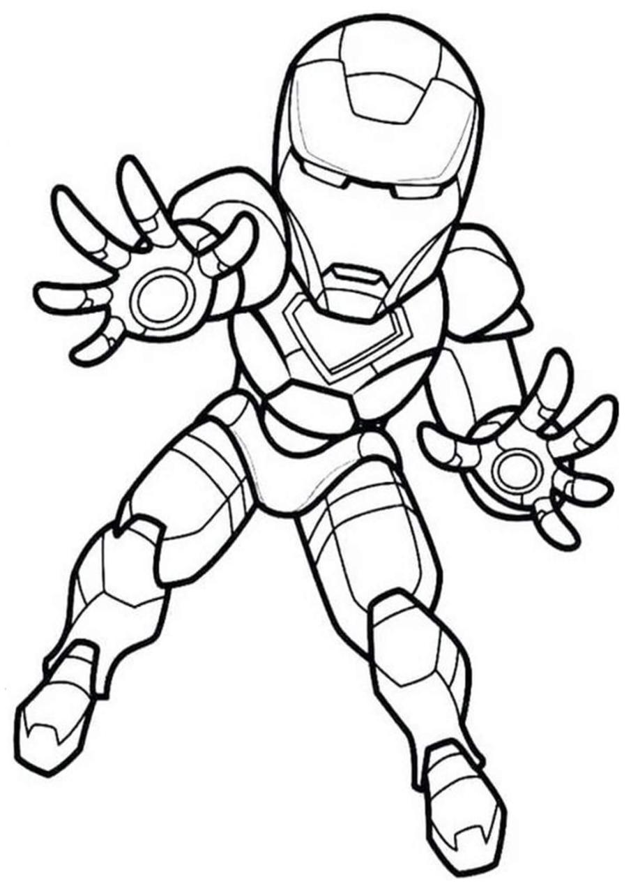 10 Simple Iron Man Coloring Pages for Kids and Adults