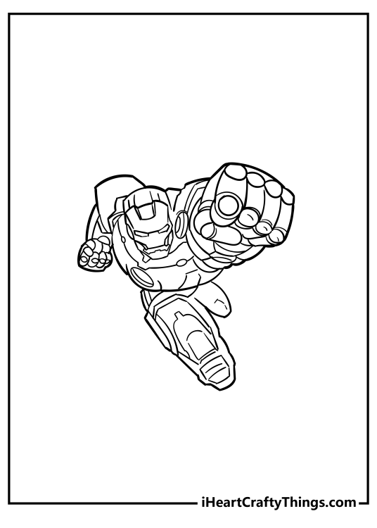 10 Iron Man Coloring Pages Face: Unleash Your Inner Superhero