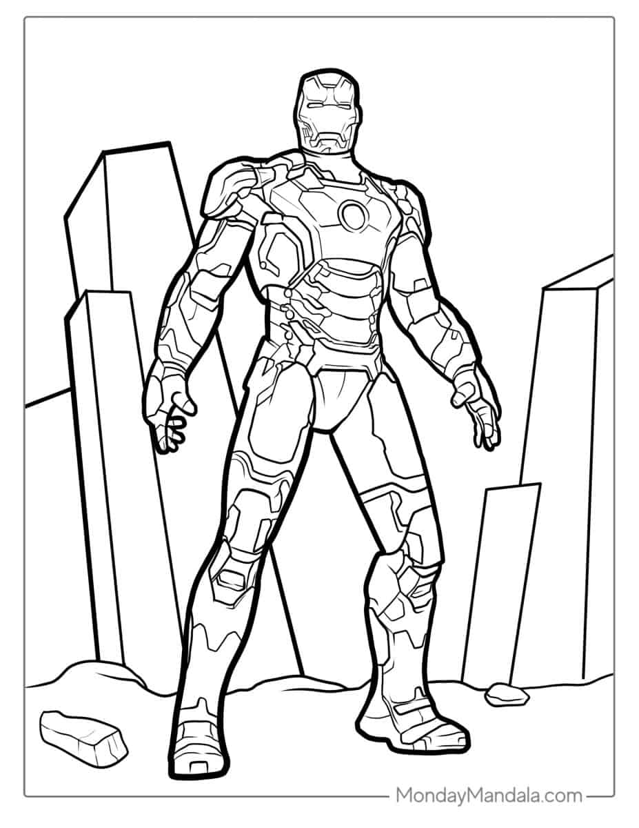 10 Iron Man Coloring Pages Hard: Unleash Your Inner Superhero Artist