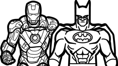 10 Captivating Batman and Iron Man Coloring Pages for Creative Minds