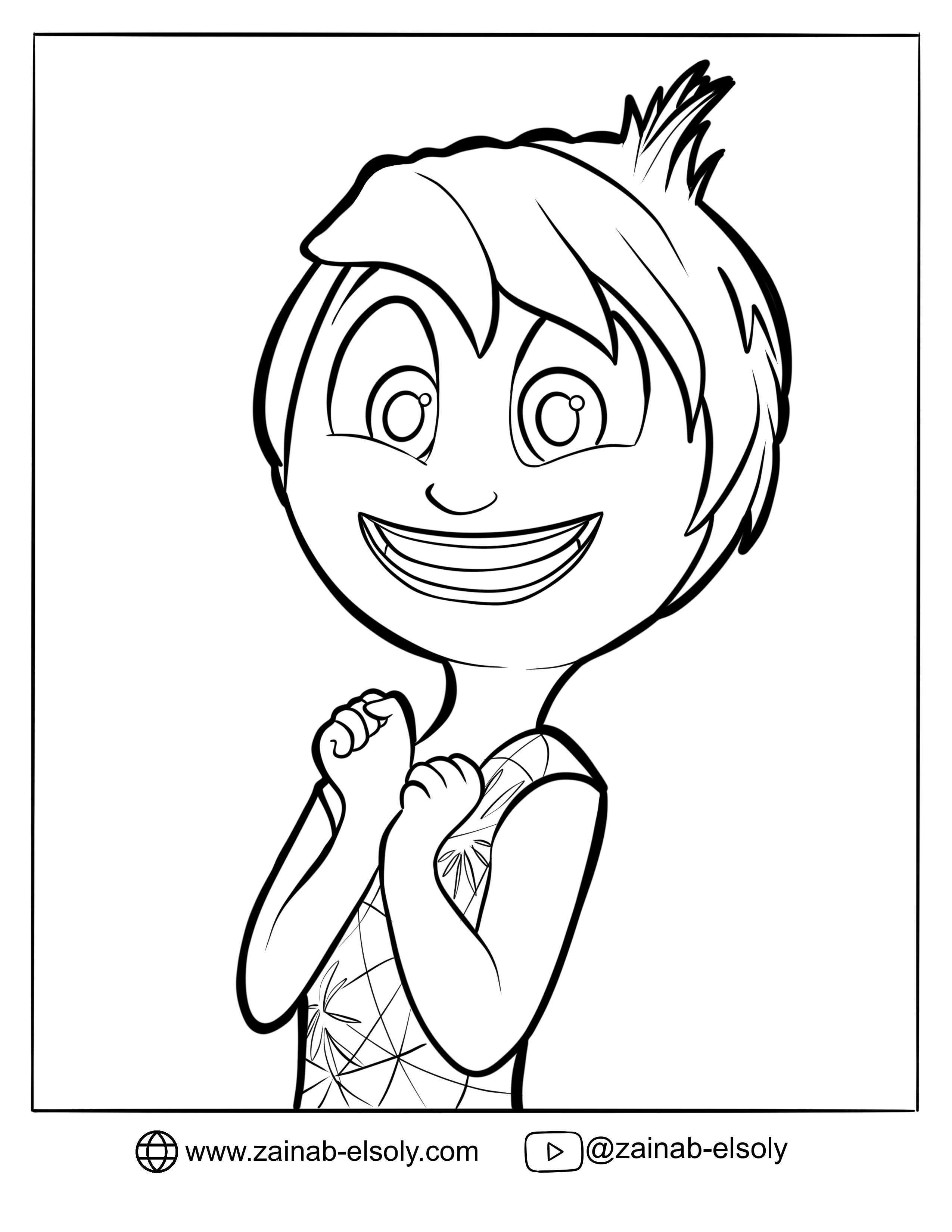 43+ Free Envy Inside Out Coloring Pages Book Pages