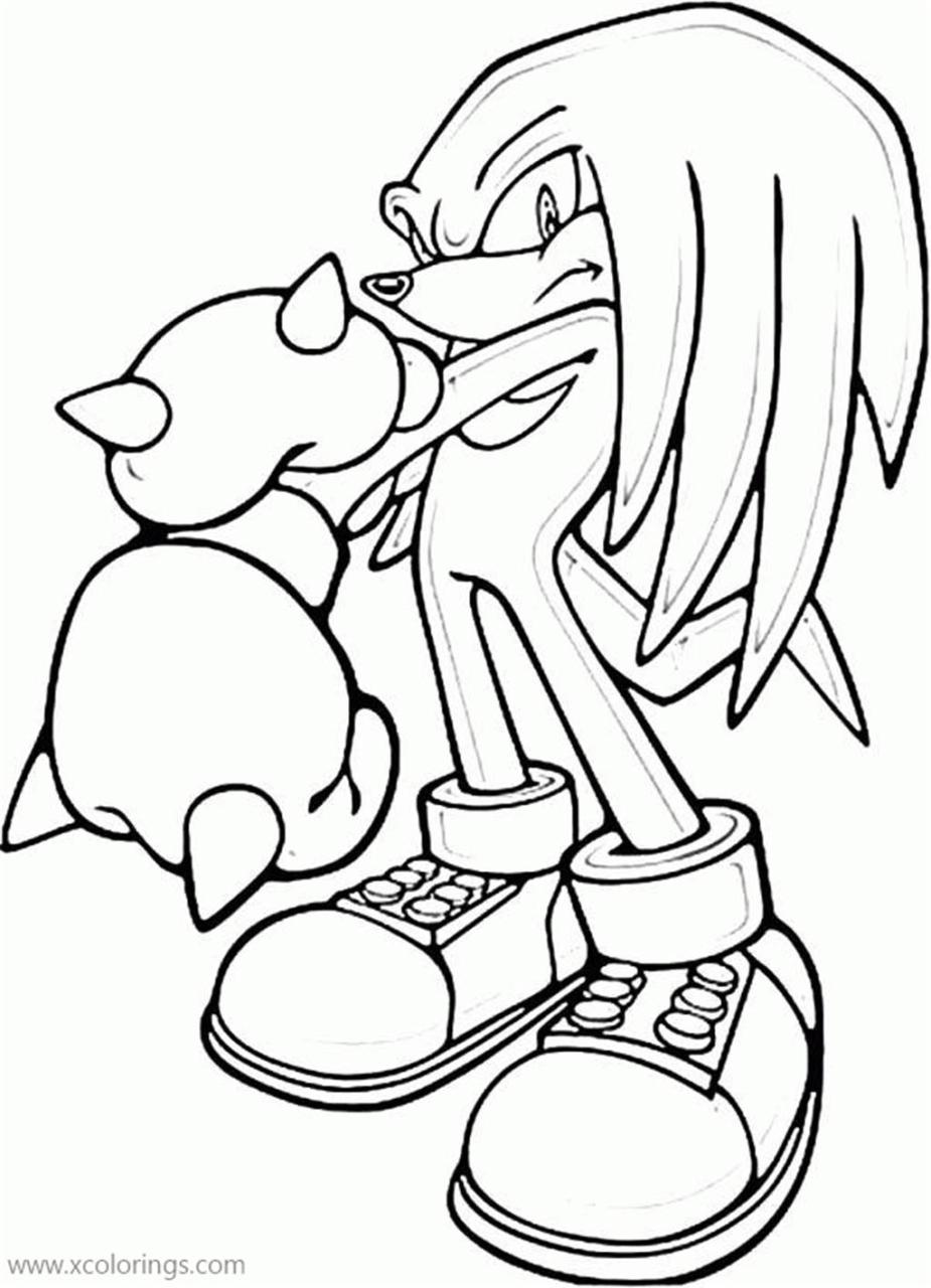 10 Knuckles From Sonic Coloring Page: Unleash Your Artistic Prowess