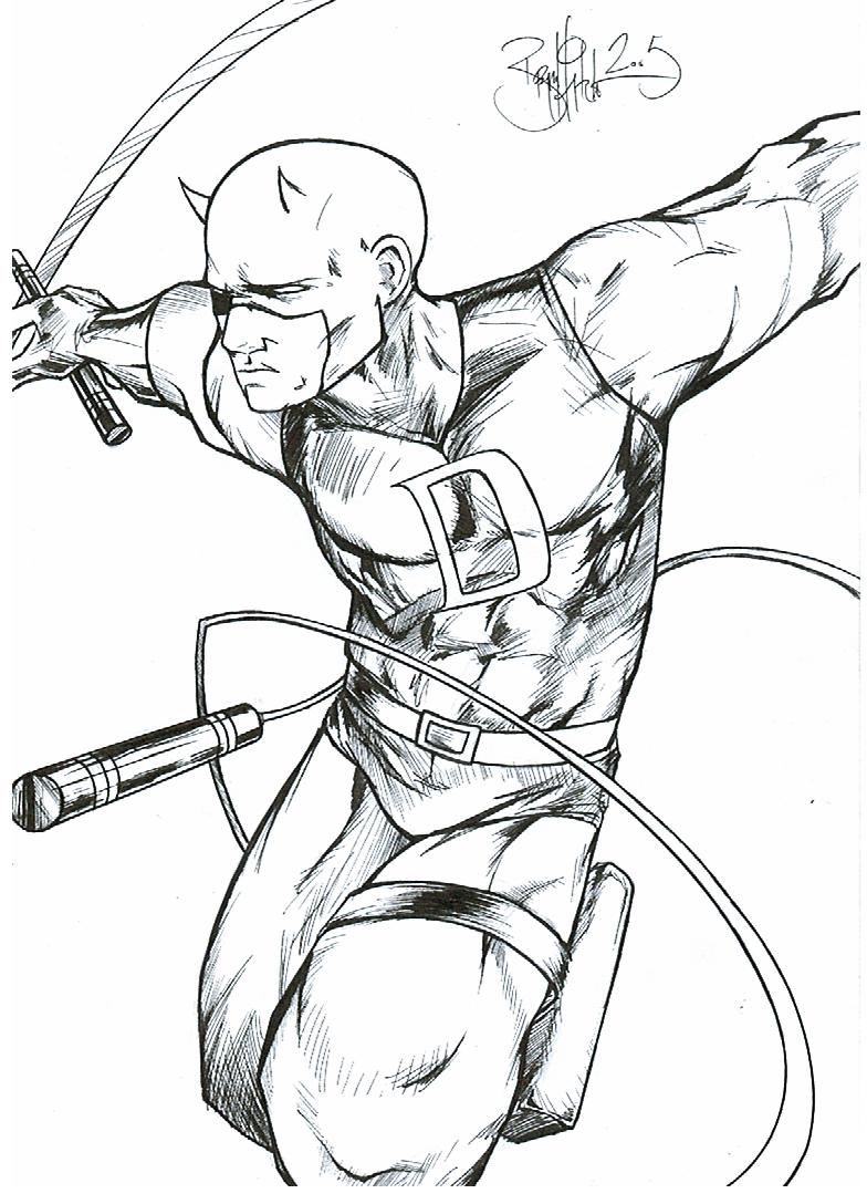 10 Daredevil Coloring Pages Printable: Unleash Your Inner Superhero