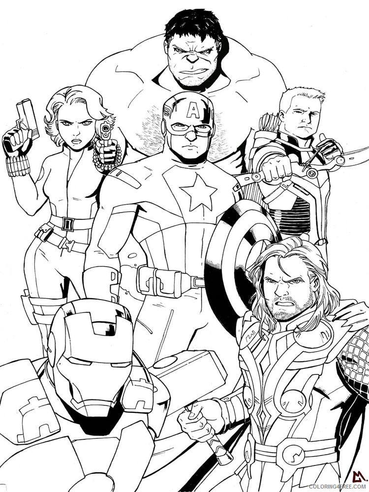 35+ Free Color Pages Superheroes Line Art