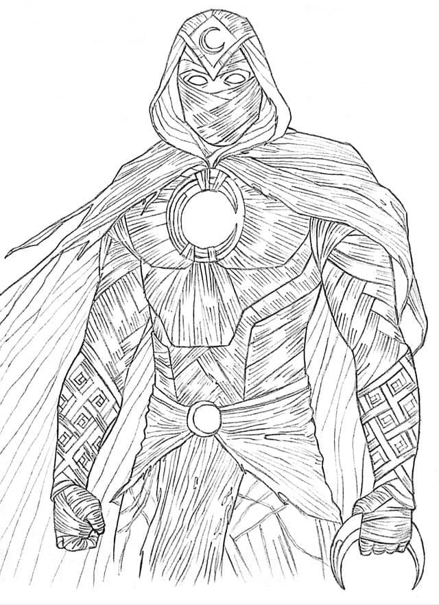 10 Moon Knight Coloring Pages Printable: Unleash Your Inner Superhero