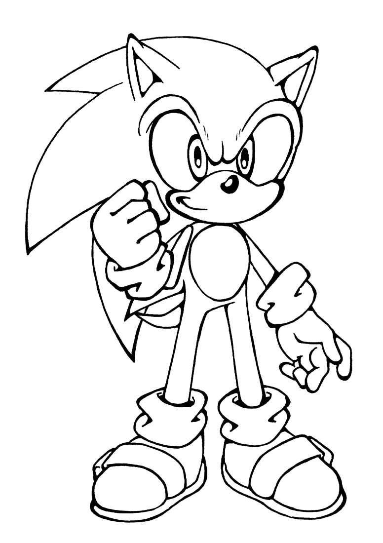 10 Sonic Coloring Pages Free Printable