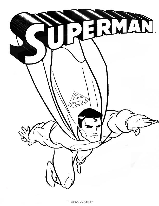 10 Awesome Superman Art Drawing Coloring Pages for Kids