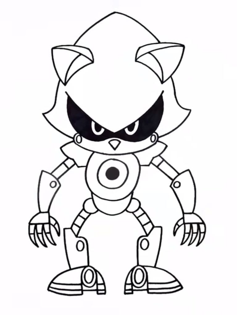 10 Metal Sonic Coloring Page for Your Artistic Explorations