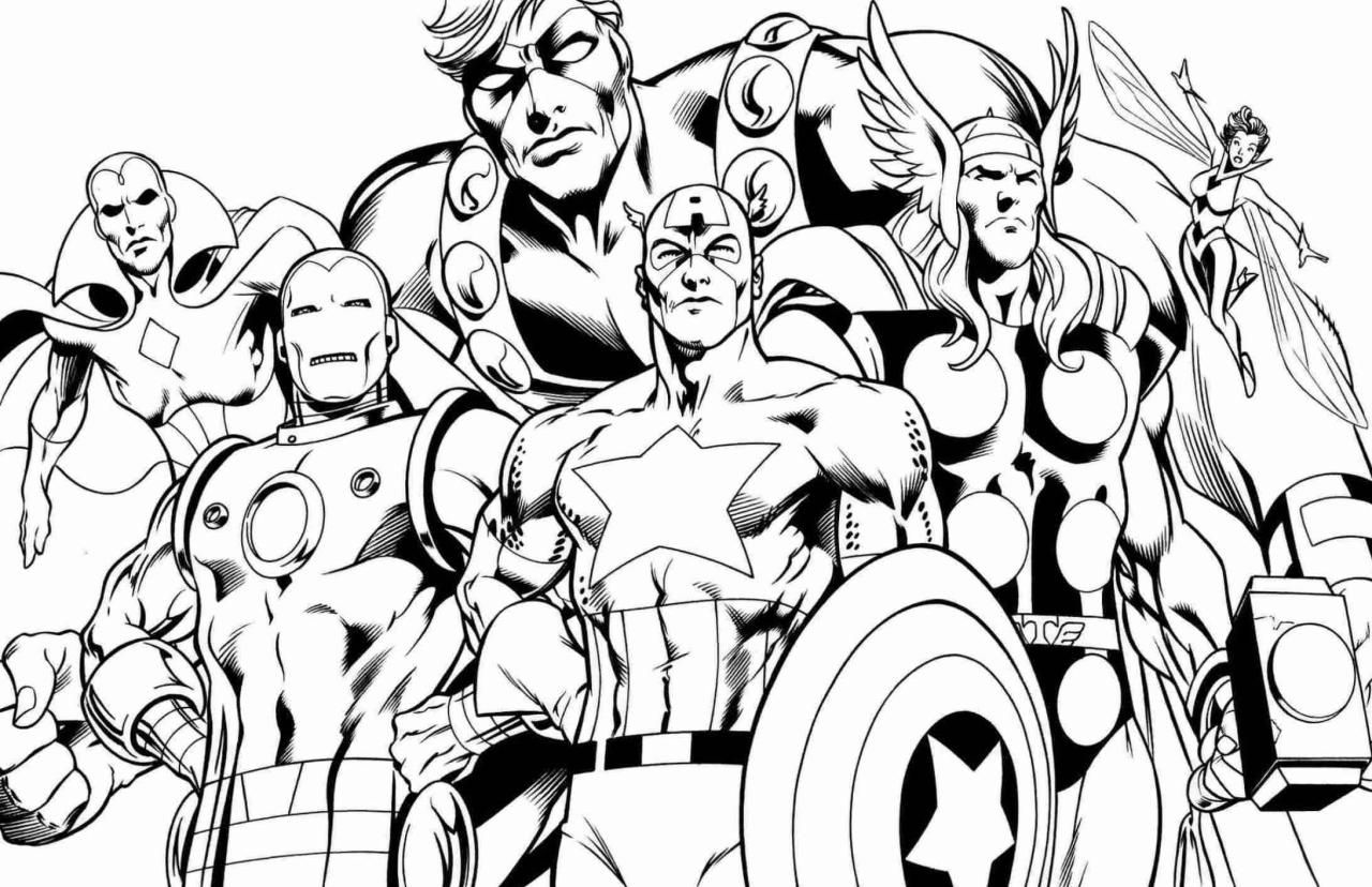 10 Awesome All Superheroes Coloring Pages to Print