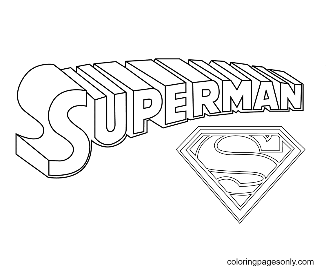 10 Bold Superman Logo Coloring Pages for Super Fans