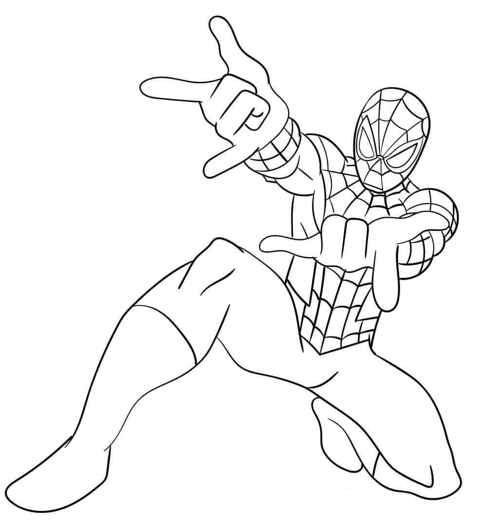 35+ Top Spider-Man 3D Coloring Pages Free Printable