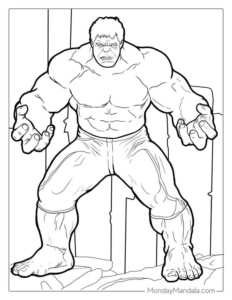 38+ Download Hulk Coloring Pages Sketch