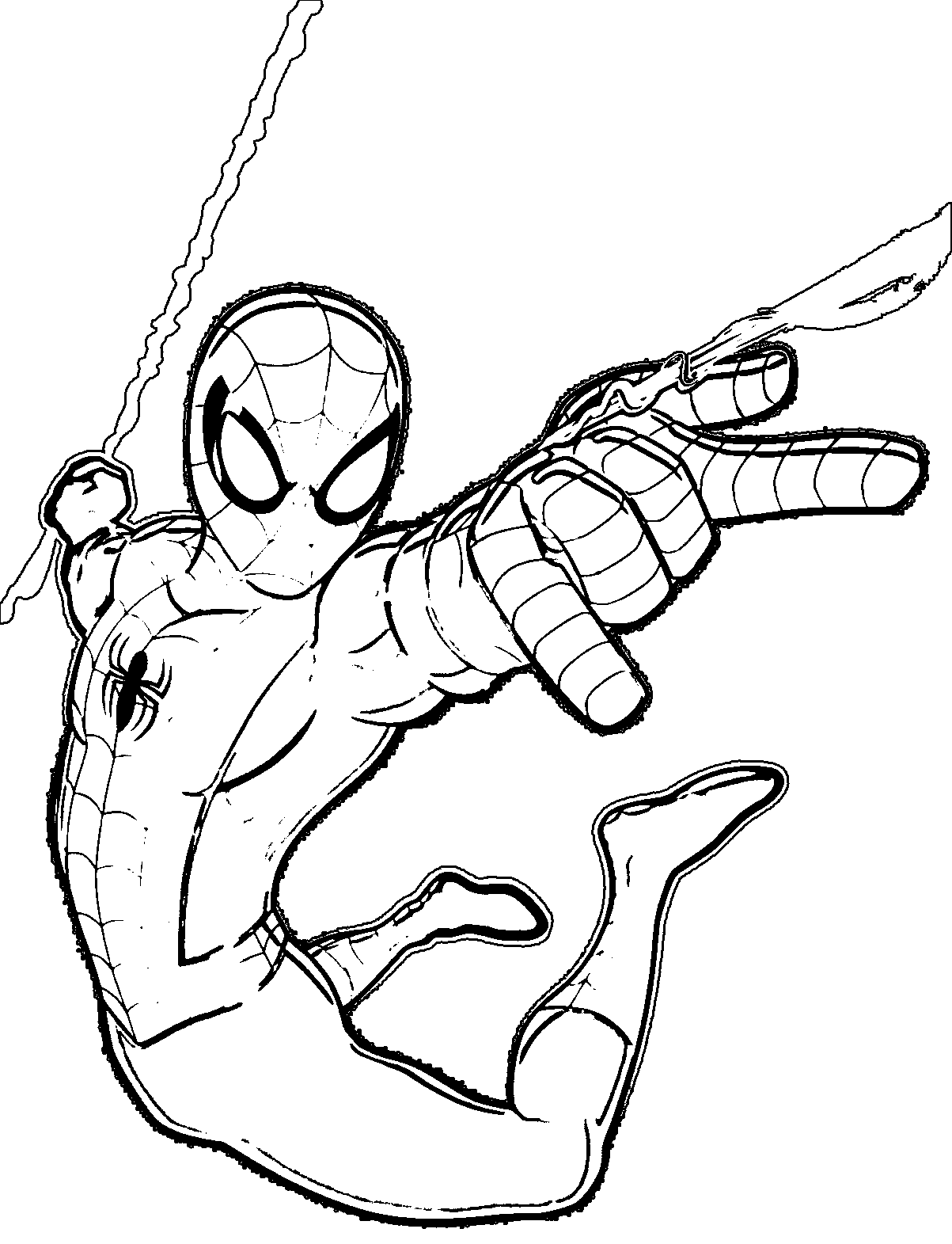 32+ Unique Spider-Man 3D Coloring Pages Sketch