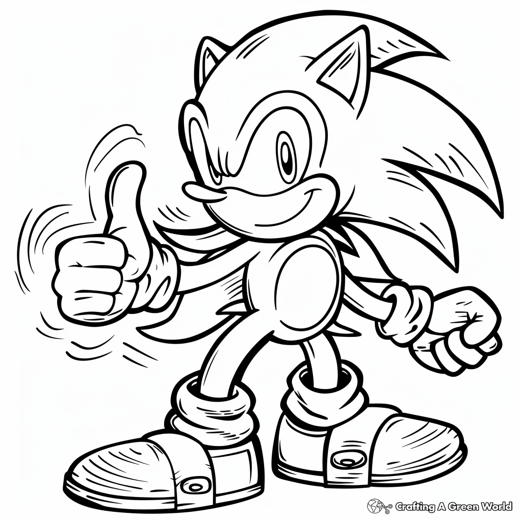 10 Blue Sonic Coloring Pages for Sonic the Hedgehog Fans