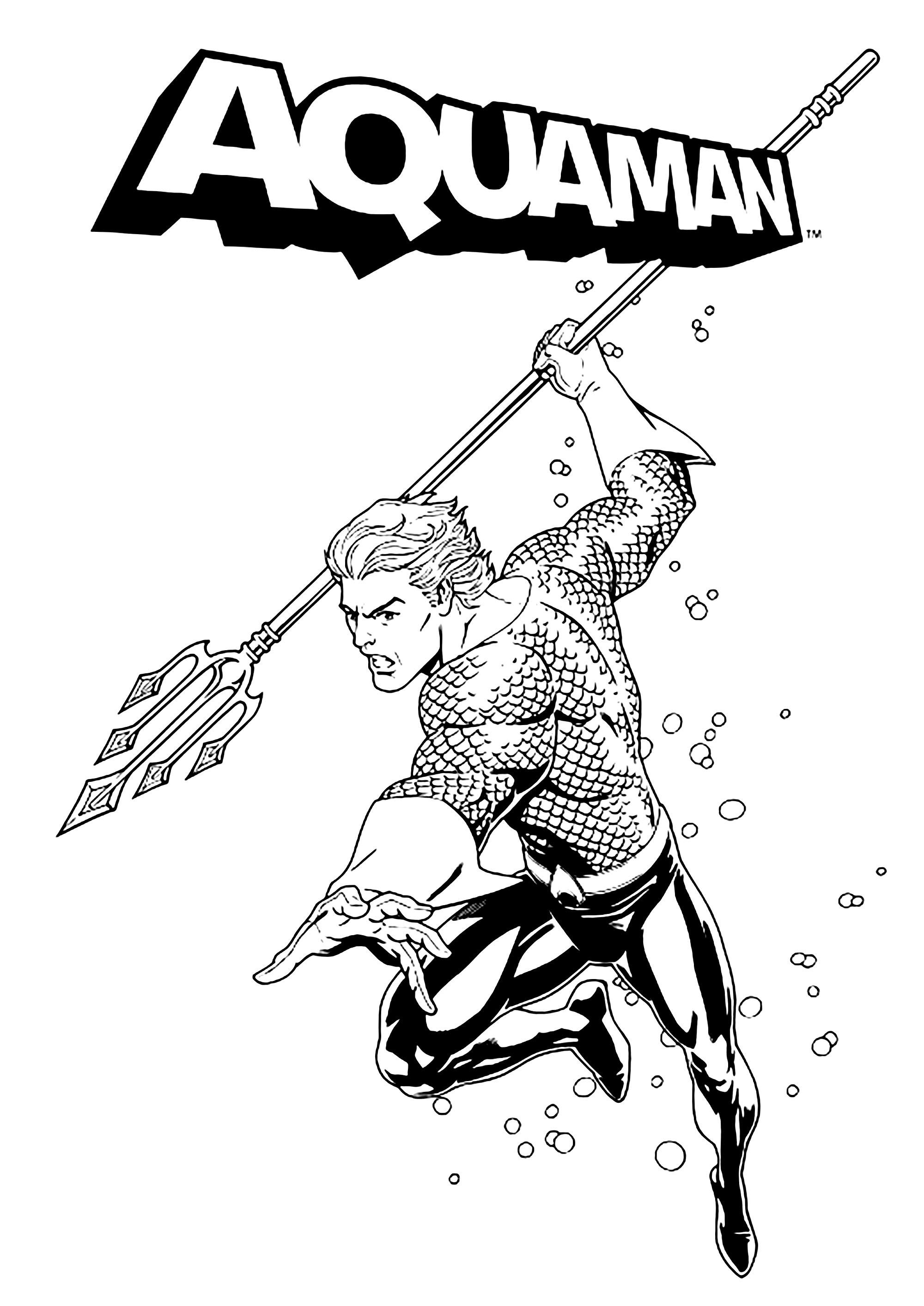 47+ Unique Aquaman Coloring Pages Sketch