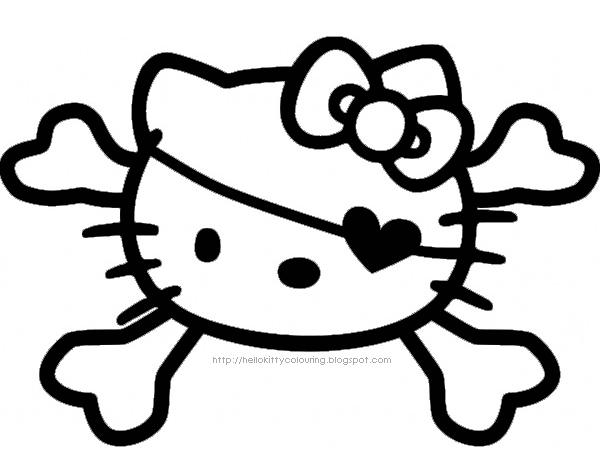 32+ Printable Hello Kitty Glasses Coloring Pages Line Art