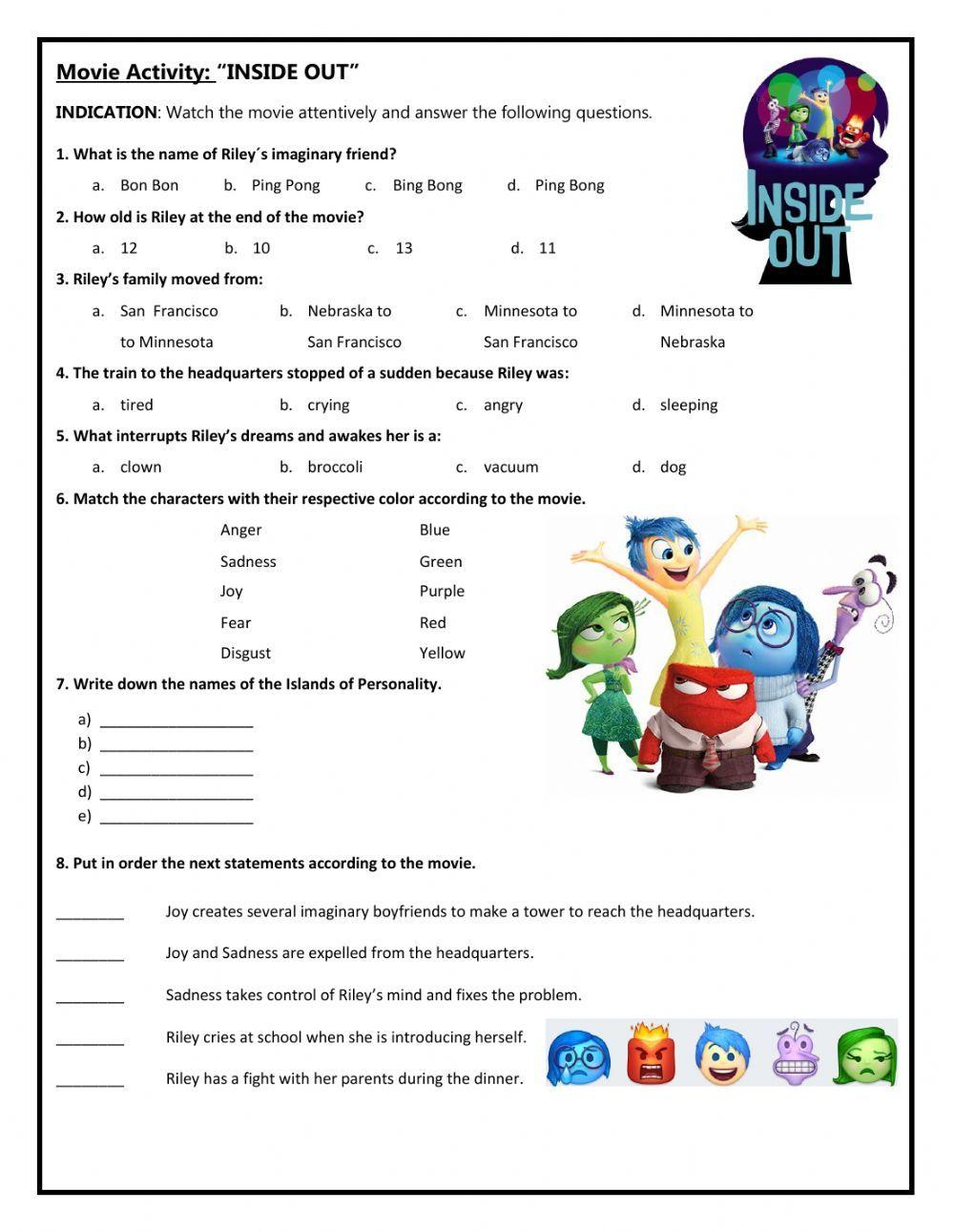 46+ Top Inside Out Therapy Worksheets Free Printable