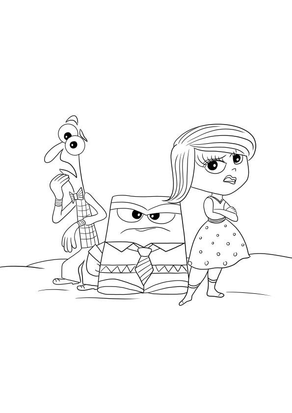 37+ Unique Anger Character From Inside Out Coloring Pages Sheets Printables