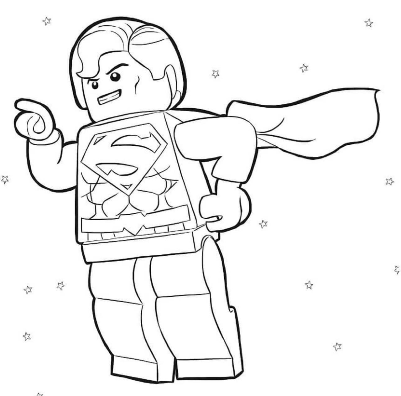 10 Fun Lego Superman Coloring Pages for Brick Lovers