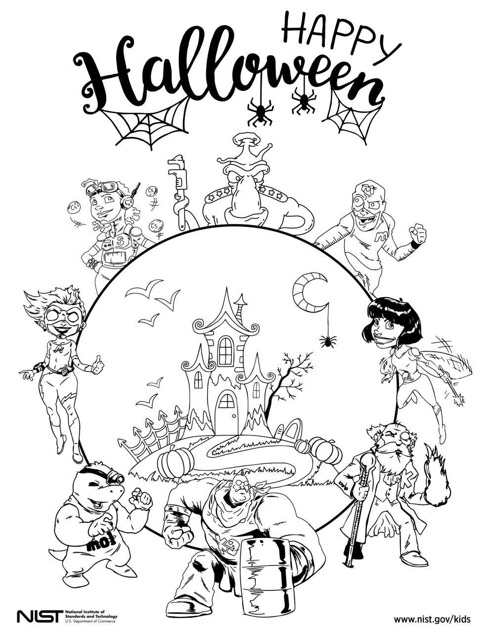 10 Spooky Superhero Halloween Coloring Pages to Print