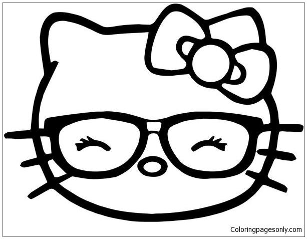 38+ Free Hello Kitty Glasses Coloring Pages Books