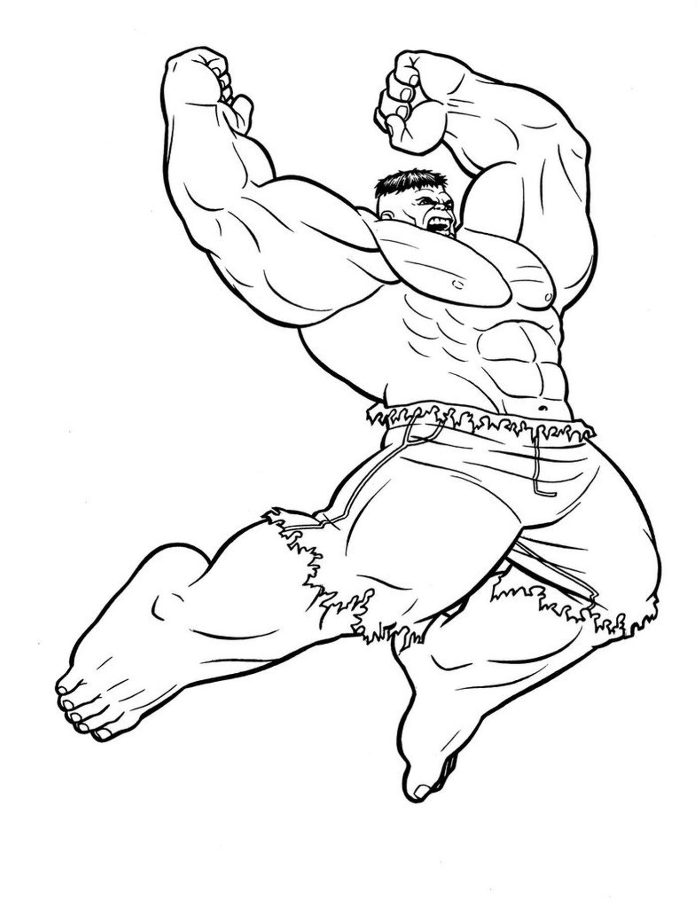 36+ Unique Hulk Coloring Pages Sketch