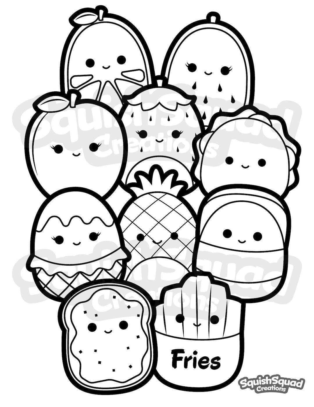 31+ Download Pineapple Squishmallow Coloring Pages Colored