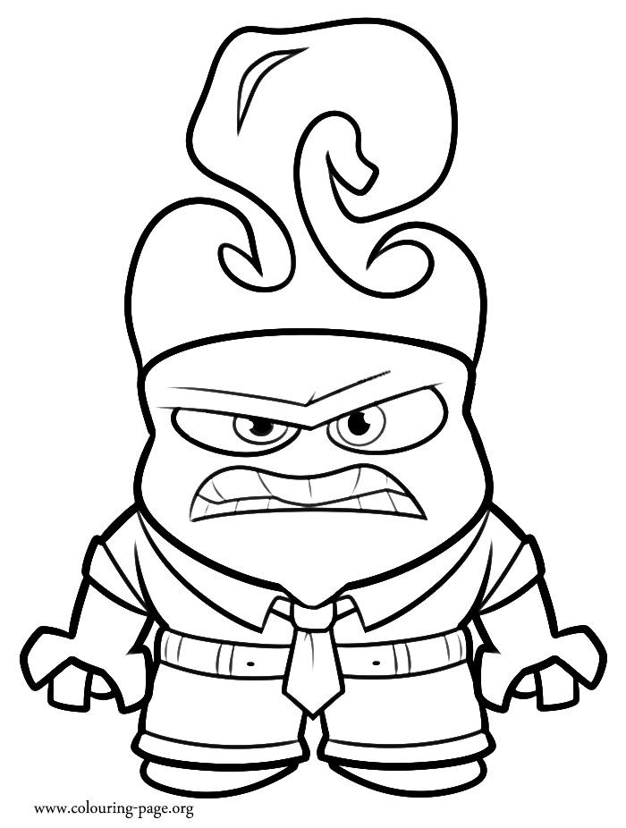 43+ Unique Anger Character From Inside Out Coloring Pages for Kids