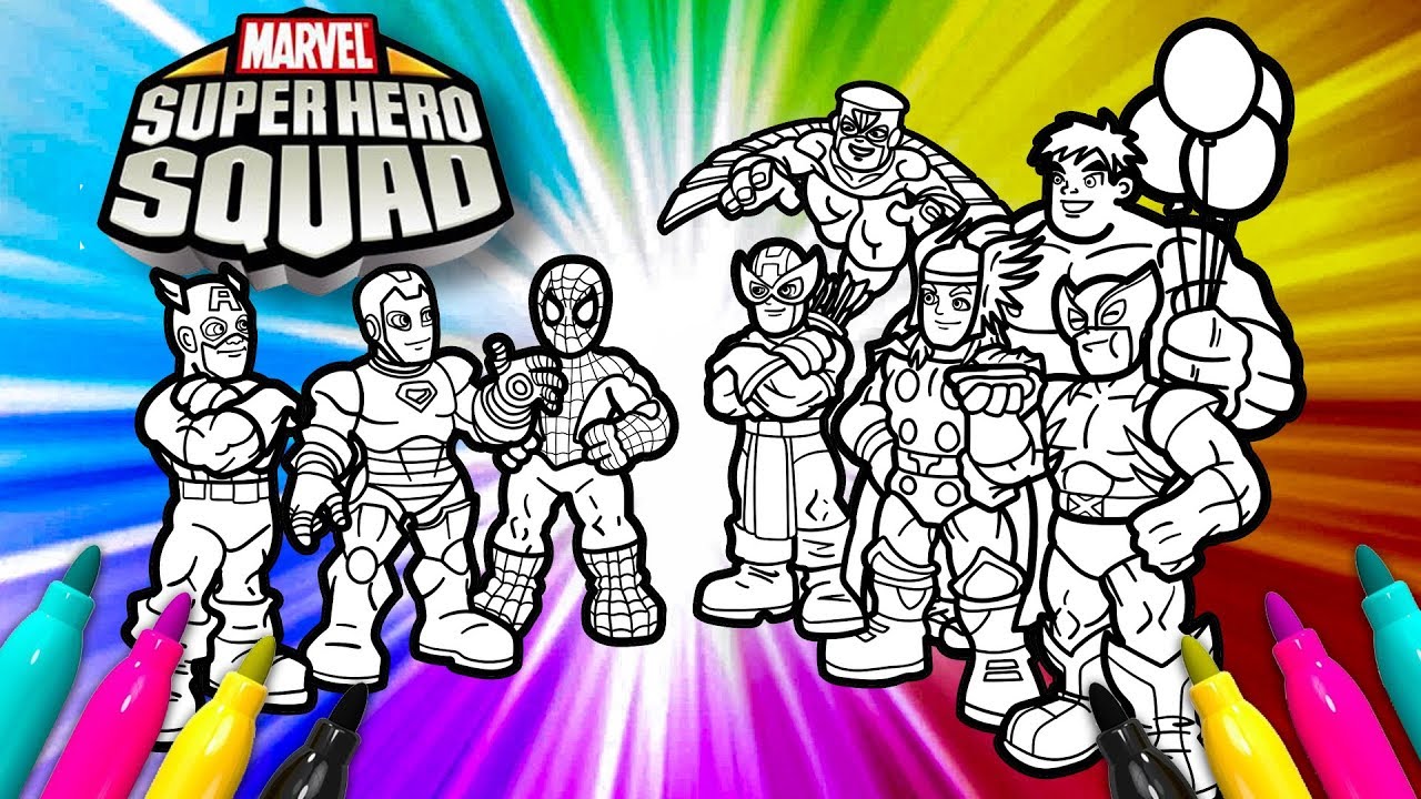 10 Super Hero Squad Coloring Pages to Download Now