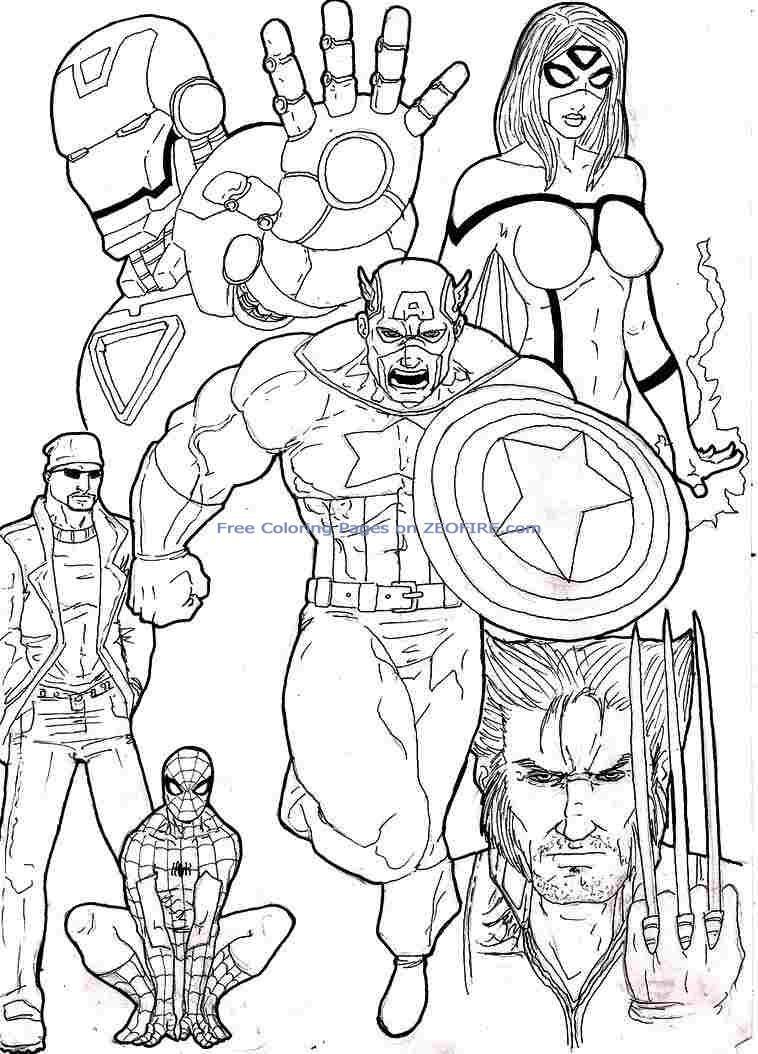 41+ Best of Avengers Coloring Book Sheets Printables