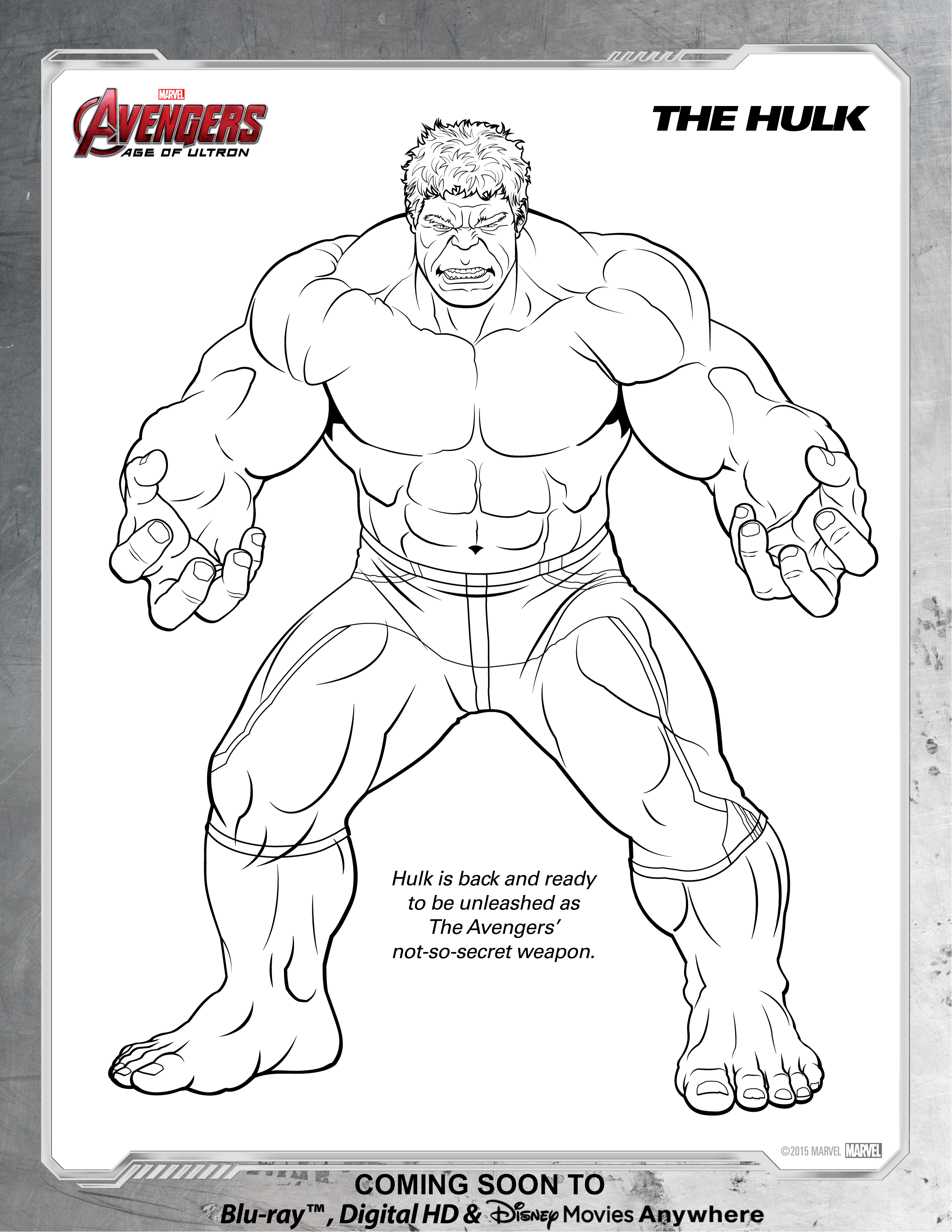 32+ Top Hulk Coloring Pages Line Art