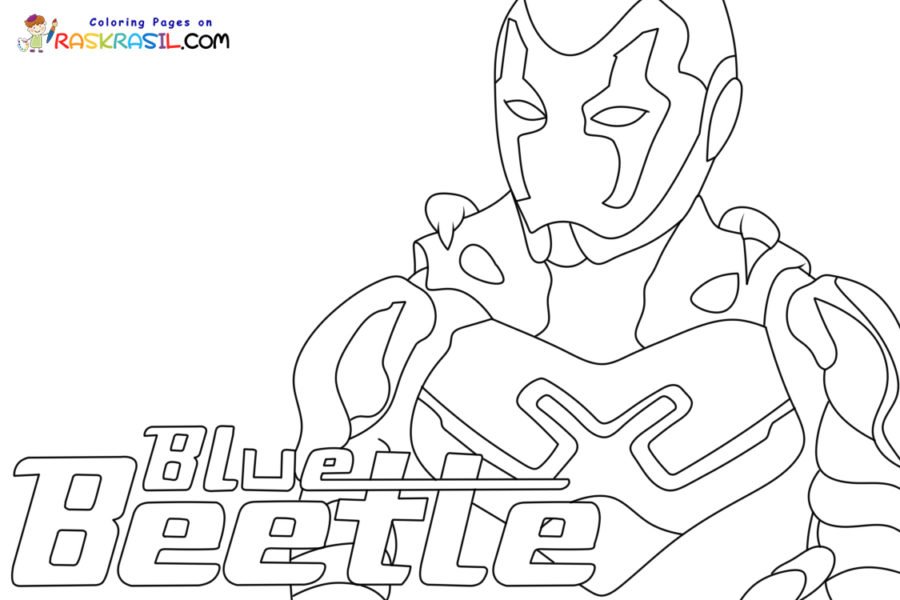 10 Blue Beetle Coloring Pages Printable: Unleash Your Inner Superhero