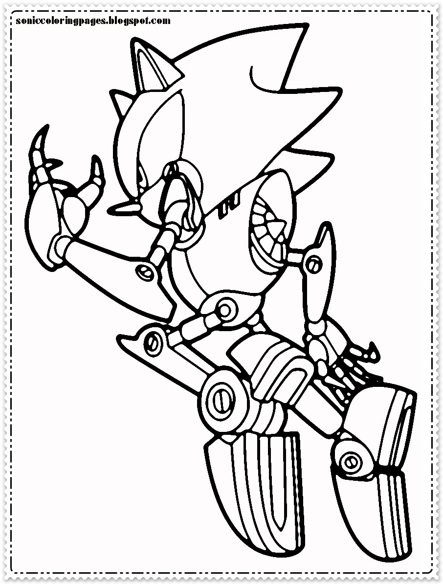 10 Robot Sonic Coloring Pages for Sonic the Hedgehog Fans of All Ages