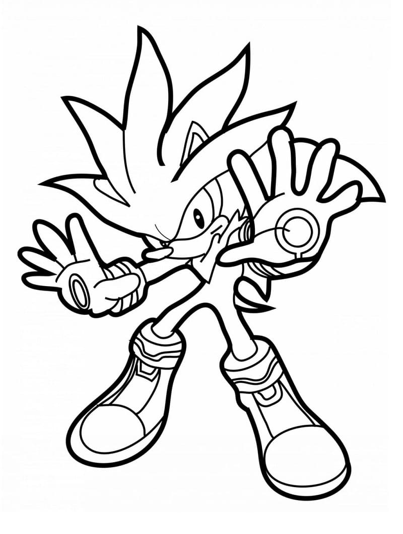 10 Silver the Hedgehog Coloring Pages for Sonic Fans of All Ages